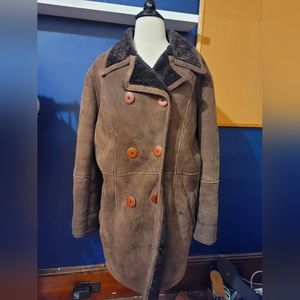 Chocolate Brown Shearling Parka